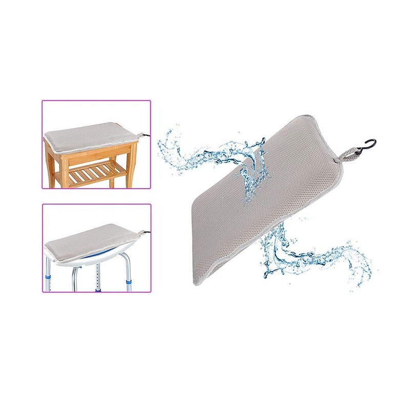 Mybow Shower Bench Seat Bathtub Cushion Shower Chair for Elderly Seniors Bath Cushion Shower Seats Transfer Bench Handicap Tub Benches for Bathtubs Disabled Shower Chairs Pillow Padded Bath Stools Seat Mat - Image 1